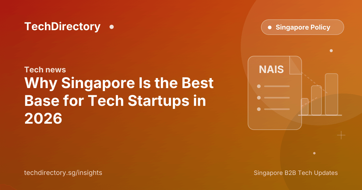 Singapore's Marina Bay skyline, the base for a fourth-ranked global startup ecosystem.